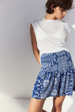 Falda con cintura nido de abeja - H&m фото 2