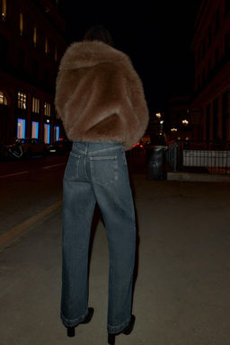 Z1975 FLARE MID-WAIST JEANS WITH BUTTONS - Zara фото 5