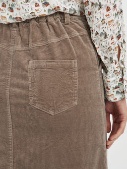 юбка из хлопка с разрезом - Glenfield фото 6