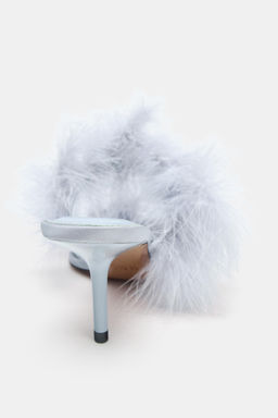 FEATHER HEELED SANDALS - Zara фото 14