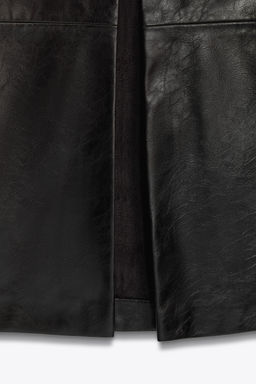 FAUX LEATHER MIDI SKIRT - Zara фото 10