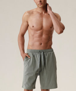 ATLANTIC NMB-039 Домашние шорты мужские Plain светло-оливковый