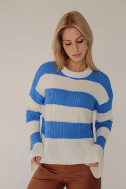 10413 Джемпер бело-голубой - Martichelli фото 12