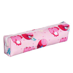 Пенал школьный на молнии Calligrata «Мишки», с принтом, розовый