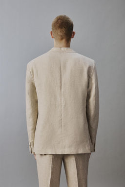 BLAZER TRAJE 100% LINO / Beige claro - Zara фото 3