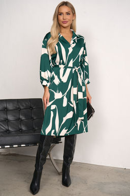 Платье Даная (зеленый/белый) Р11-1235/5 - Николь фото 3