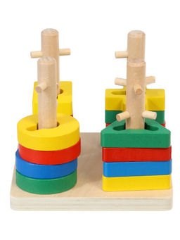 Развивающая деревянная игрушка - сортер, 3+
