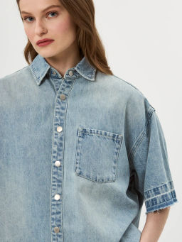 Рубашка женская (блузка) 12521-63001 blue