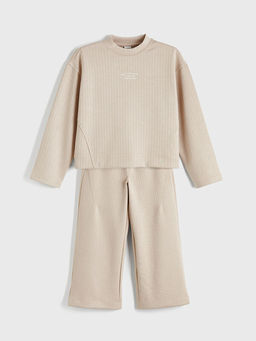 Bask?l? K?z ?ocuk Soft Touch Ti??rt ve E?ofman Alt?