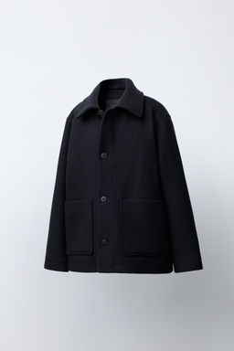 CROPPED WOOL BLEND JACKET