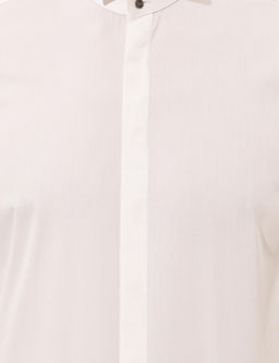 Белая приталенная рубашка под смокинг - Cacharel фото 6