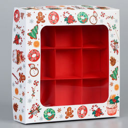 Цена за 5 шт. Коробка под 9 конфет «Сладкого Нового года», 14.5×14.5×3.5 см