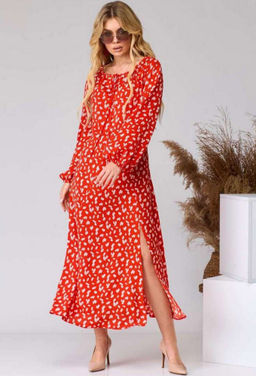 ВИДЕООБЗОР! Платье EVA GRANT 158 красный