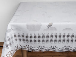 Скатерть декоративная Д237а 3 белый 2.35 м*1.55 м рис. Д237а