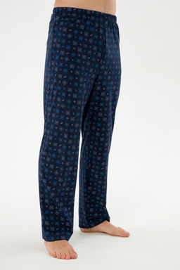 Брюки домашние мужские из кулирки темно-синие