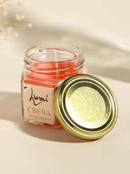 Свеча ароматическая в банке 70 гр воска, апельсин