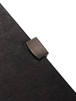 Ежедневник недатированный А5, 80 листов, обложка ПВХ, с хлястиком, чёрный