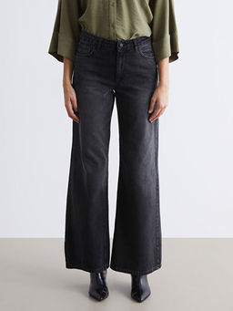 Wideleg Kad?n Jean Pantolon