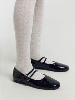 Цена за 3 пары! Колготки детские белые с рисунком в виде сердечек - Mark formelle фото 6