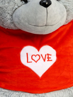 Мягкая игрушка «Медведь Тед в кофте», цвет серый, 65 (120) см