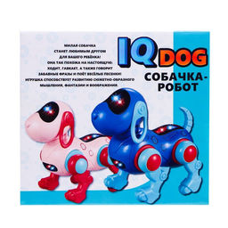 Робот-собака IQ DOG, световые и звуковые эффекты, русские песенки, работает от батареек, цвет голубой - IQ BOT фото 10