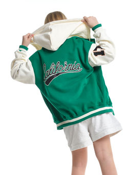 Толстовка с капюшоном с принтом 33-7647 красный - Mini maxi фото 29