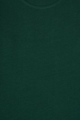 Erkek _ocuk Koyu Ye_il Basic Bisiklet Yaka Sweatshirt Sepette S_rpriz _ndirim - U.s. polo assn фото 8