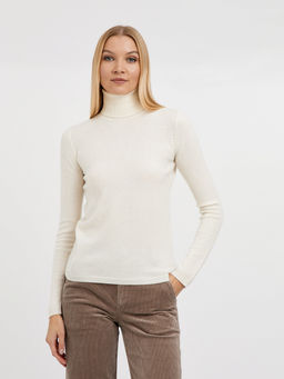 водолазка женская из шерсти с добавлением люрекса - Glenfield фото 3