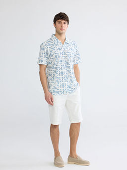 Polo Yaka Desenli Pike Erkek Ti??rt