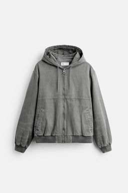 WASHED HOODED JACKET - Zara фото 6