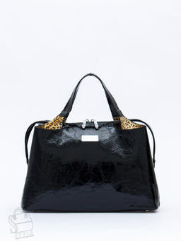 Сумка женская кожаная 9613-1S black Velina Fabbaino-Safenta в Новосибирске