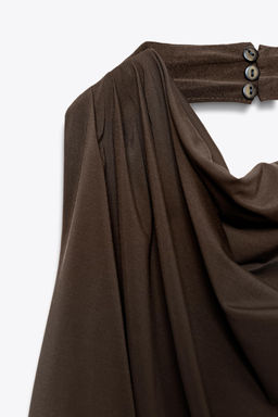 DRAPED HALTER TOP - Zara фото 18
