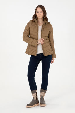 Женское пальто цвета хаки Неожиданная скидка в корзине - U.s. polo assn фото 11