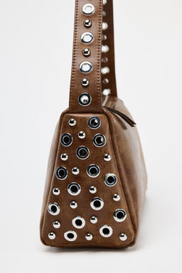 SHOULDER BAG WITH METAL APPLIQUES - Zara фото 6