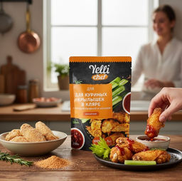 Ярм.Нежный кляр для кур крыл в кляре с коп папрYel200гр - Yelli фото 2
