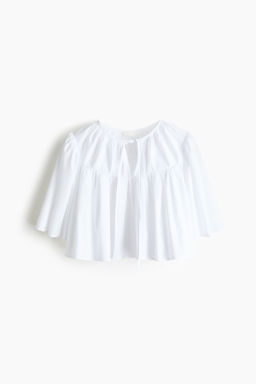 Blusa cropped de algod?n