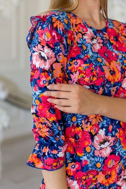 Платье женское из кулирки Мэри оранжевый - Амадэль фото 7