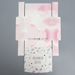 Коробка подарочная складная, упаковка, «Любимой дочке», 20 х 18 х 5 см, БЕЗ ЛЕНТЫ