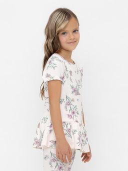 Crockid _ КР 302714/розовый,полевые бабочки к553 блузка (туника) для дев  фото 4