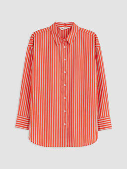 ?izgili Oversize Kad?n G?mlek Tunik