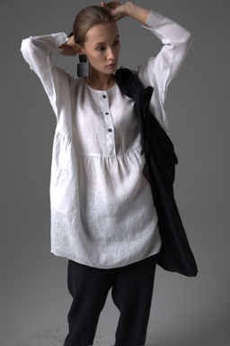 Блуза ЛЕН - Жан и параскева фото 4