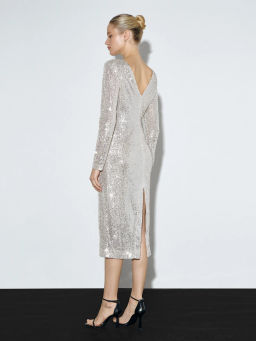 Платье миди с пайетками - Emka фото 6