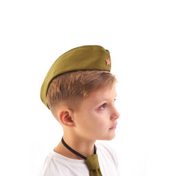 Костюм военного: пилотка и галстук, 52 см