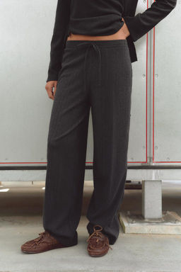 TEXTURED STRAIGHT-LEG TROUSERS - Zara фото 9