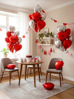 Воздушный шар фольгированный 18" «Сердце», набор 12 шт.