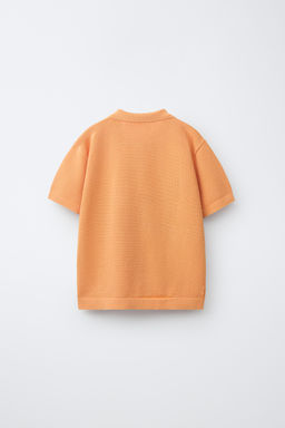 POLO LISO ESTRUCTURA / Naranja - Zara фото 2