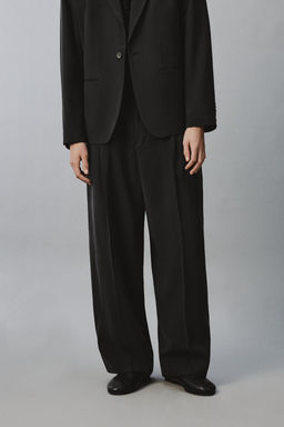 BLAZER CRUZADA TRAJE 100% LINO ESPIGA / ?ndigo - Zara фото 2