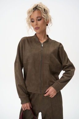 Бомбер Майли (оливковый) - Эльза фото 13