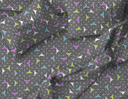 Наволочка 60*60 см, бязь Комфорт (Треугольники, темно-серый) - Ивановотекстиль фото 2