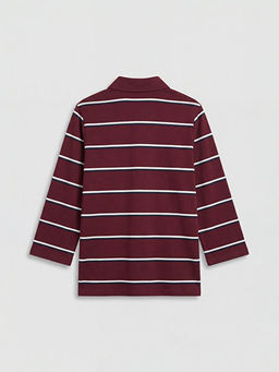 Polo Yaka ?izgili Oversize Kad?n Tunik